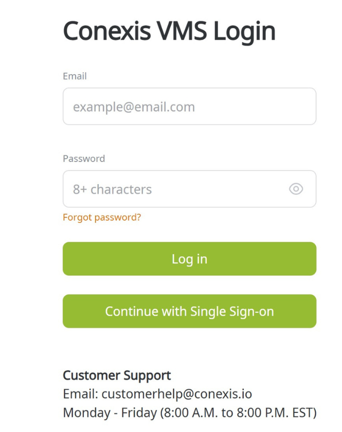 One View- Logging in